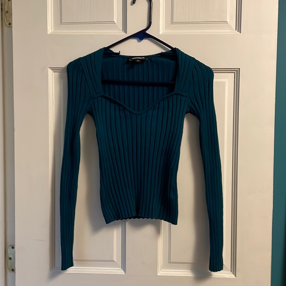 Express sweetheart neck sweater